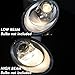 TUSDAR Projector Headlight Assembly Fit for 2006-2010 VW Volkswagen Beetle 2-Door Convertible Hatchback Halogen Headlamp Driver & Passenger Side