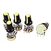 Uxcell a15040700ux0380 5 Piece 10K Ohm 3 Terminals Linear Taper Rotary Audio B Type Potentiometer, B10K