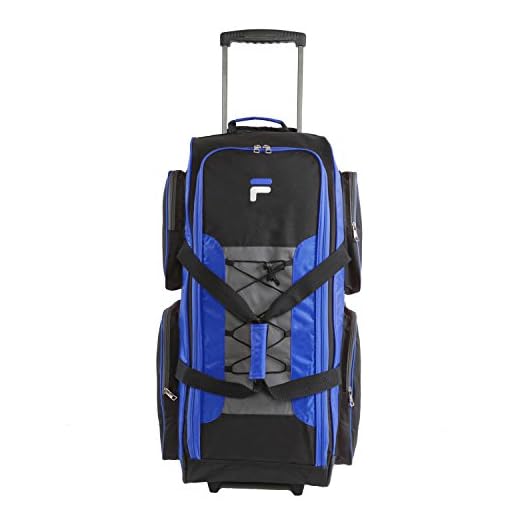 Fila FL-LUD-532-BL 32-inch Lightweight Rolling Duffel, Blue