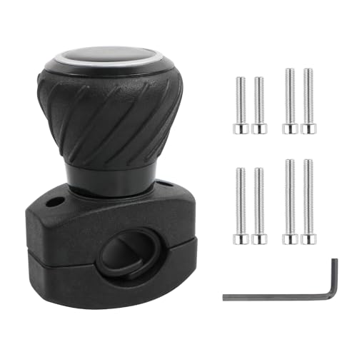 Pomo giratorio del volante,Bola para Volante de Coche universal Perilla de Volante Mango Giratorio para Coches, Camiones, montacargas, cortacésped, Tractor, Barco, Carrito de Golf