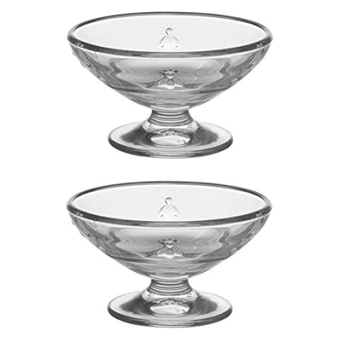 La Rochere Biene Glasbecher Eiscreme flach Dessertschale 2er Set thumbnail