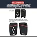 INFIPAR 2pcs Compatible with Volkswagen VW Tiguan Atlas Passat Golf Alltrack Smart Black Key Fob Cover Case Key Chain Protector Keyless Remote Shell