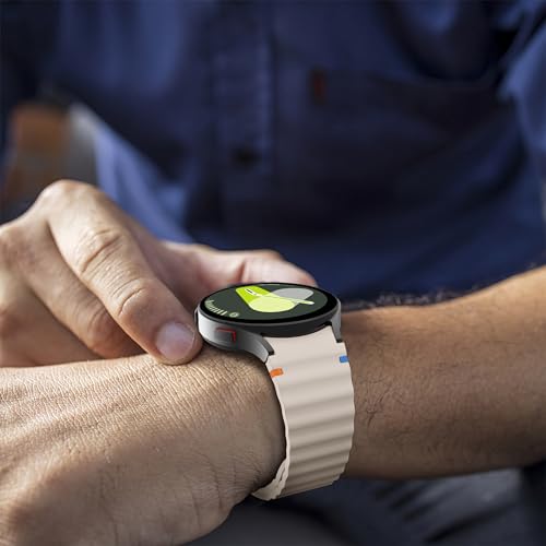 Image of WRIGSS Silicone Strap Compatible with Samsung Galaxy Watch 7 6 5 4 FE Original Style Wavy Smart Watch Straps For Men Women, 40mm 44mm Standard & Classic
