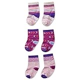 Smartwool Toddler Toddler Trio Bootie Bootie Merino Wool Socks, Pink Nectar, 24 Month