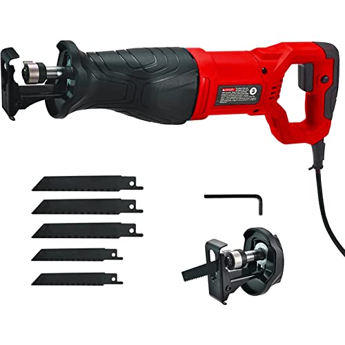 Weytoll 7.5A Reciprocating Saw 2800Spm No-Load Speed Reciprocating Saw Corded Electric Hand Saw With 5 Blades For Cutting Wood Metal And Pvc #TOP19