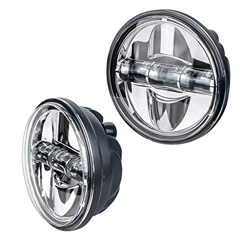 Eagle Lights 8700Cg3Pkr-G3 7" Led Headlight And Led Spot/Passing Light Kit For Harley Davidson Motorcycles - Generation Iii/Chrome Kit/Add Adapter Ring #TOP6