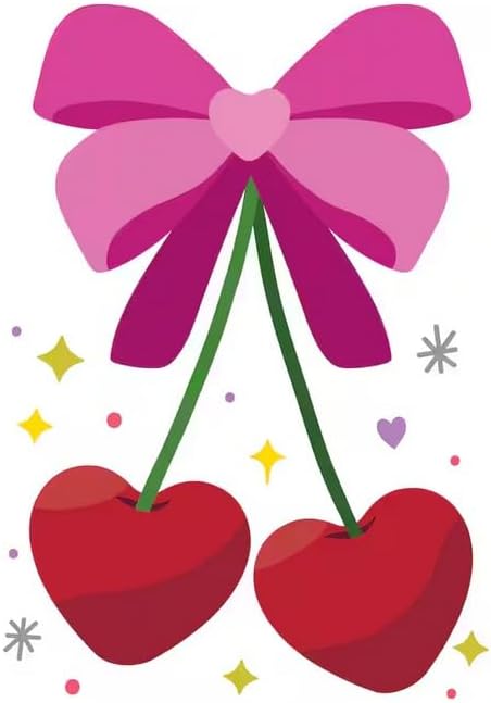Recollections Valentine's Day Layering Stencils, Cherry Hearts and Bow Design, 5 Piece Set, 4 x 6 Inches, Plastic Mylar