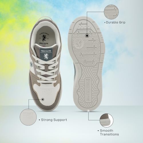 Red Tape Low Cut Lifestyle Sneakers for Men Brown - Image 8