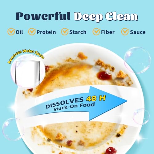 Image of Dishwasher Detergent Powder + Booster, 90 Loads | Plastic-Free, Eco-Friendly Dishwasher Soap - Pods Alternative, Concentrated Plant-Based Enzymes - Cuts Grease & Grime, No Water Spots (Fragrance-Free)