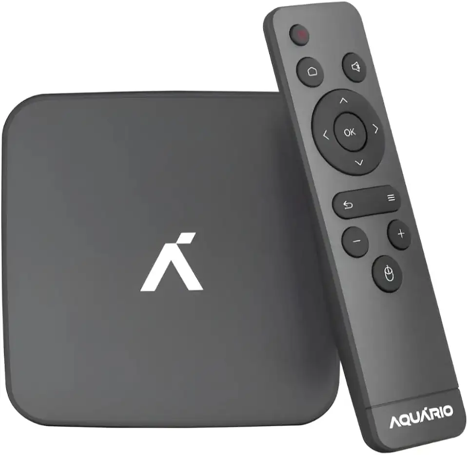 Smart Media Player Aquário STV-3000 Plus 4K Ultra HD, Android 11, Wi-Fi Dual Band 2.4/5GHz, 2GB RAM, 16GB Armazenamento, Transforma TV em Smart