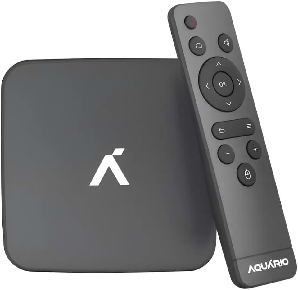 Smart Media Player Aquário STV-3000 Plus 4K Ultra HD, Android 11, Wi-Fi Dual Band 2.4/5GHz, 2GB RAM, 16GB Armazenamento, Transforma TV em Smart