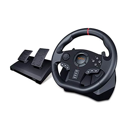 PXN V900 PC Racing Wheel, Universal Usb Car Sim 270/900 degree Race Steering Wheel with Pedals for PS3, PS4, Xbox, One, Nintendo Switch
