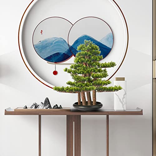 Künstlicher Bonsai-Baum im chinesischen Stil künstlicher Bonsai-Baum Simulation Willkommen Kiefer Bonsai Pflanzen Indoor Topfpflanzen Dekoration Ornamente Home Office Veranda Dekor - Image 6