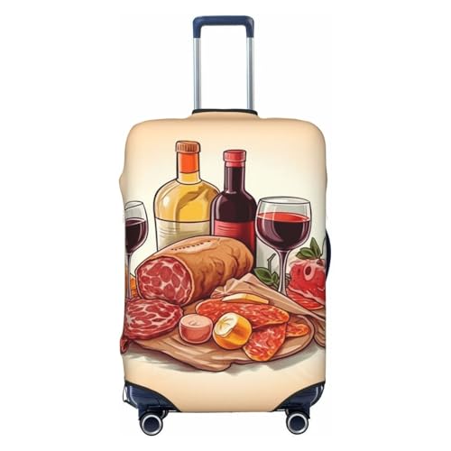 Travel Luggage Cover Suitcase Protector Elastic Washable Food and drink Suitcase Cover Anti-scratch Spandex Baggage Covers Fits 18-32 Inch Luggage