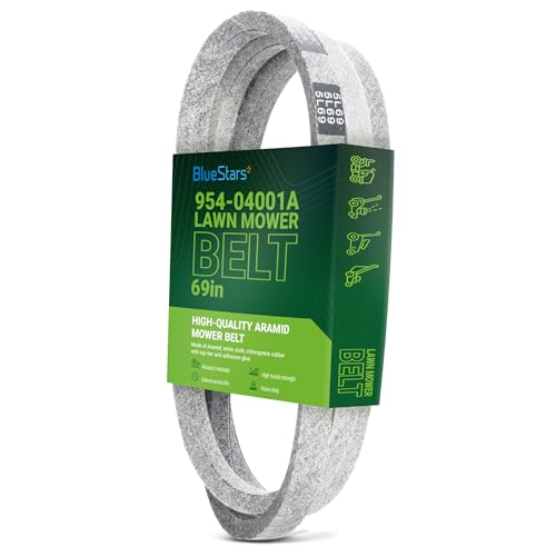 Image of BlueStars 954-04001A 754-04001A Lower Drive Belt Aramid Cord 5 /8 inchx 69-3 /16 inch | Drive Belt for Troy-Bilt Pony MTD Cub Cadet Yard Machines Columbia Lawn Mower Tractor Replacement 954-04001 754-04001