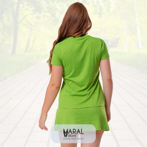 Camiseta Dryfit Feminina Mescla Pro Elite (BR, Alfa, XG, Regular, Plus Size, Verde)