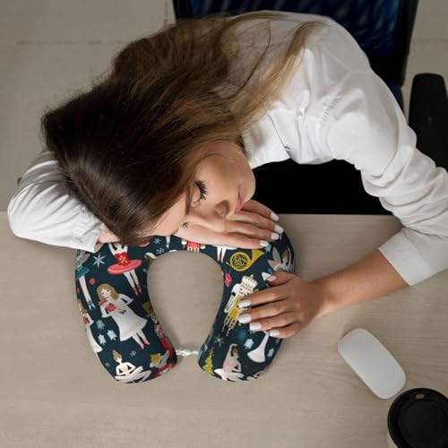 Almohada cervical de poliéster para viaje cómoda miniatura 7