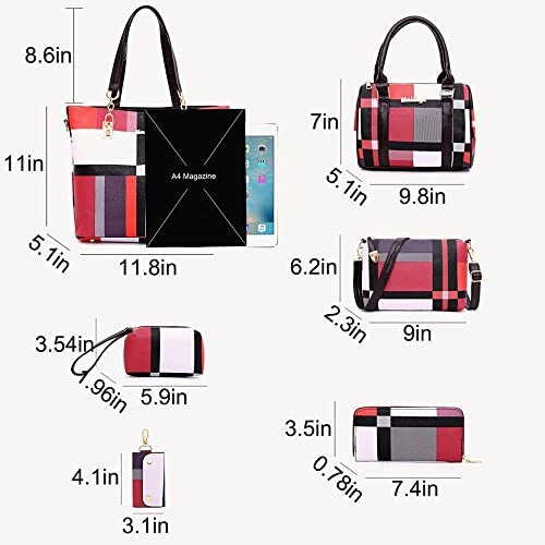 Set de 6 Bolsos Tote y Carteras para Mujer miniatura 3