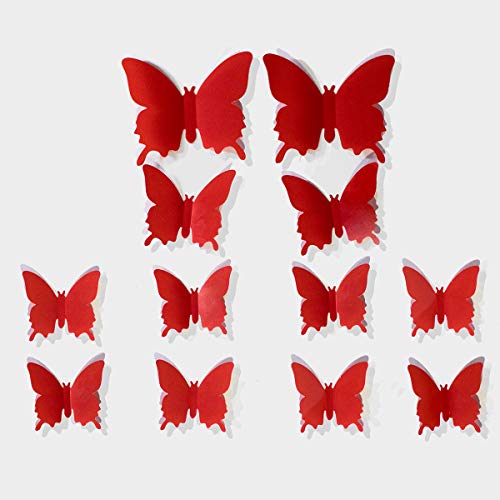 24 Pegatinas Murales 3D Removibles de Mariposas miniatura 3