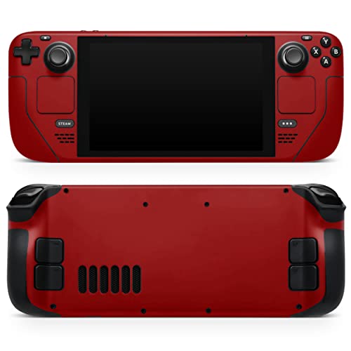 Design Skinz - Compatible With Steam Deck - Skin Decal Protective Scratch-Resistant Removable Vinyl Wrap Cover - Solid Dark Red #TOP25