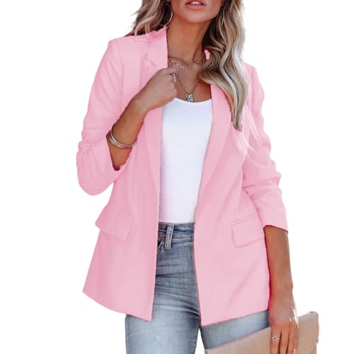 Women Blazers Business Casual Jackets Elegant Office Work Suit Jacket Fashion Long Sleeve Open Front Cardigan Coat Tops