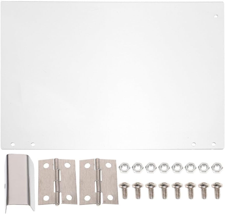 Popcorn Machine Protector Panel Clear Pvc Replacement Baffle with Install Accessories 14.29 X 8.46 X 0.11 in for Commercial Popcorn Popper