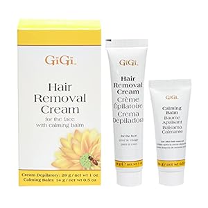 Gigi Hair Removal Cream, for the Face, and Calming Balm Set