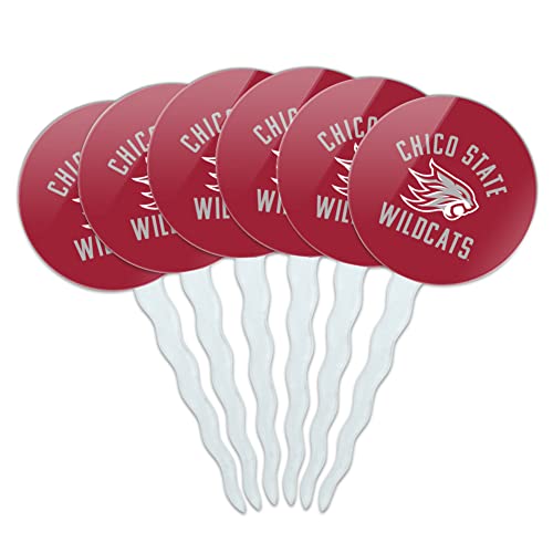 California State University Chico Wilcats Logo Cupcake Picks Toppers