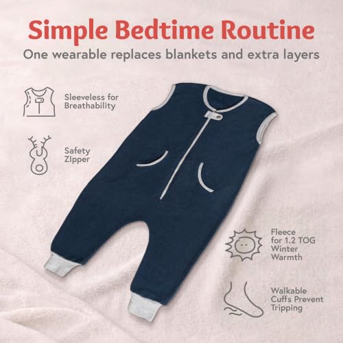 Image of baby deedee Sleep Kicker - Fleece Sleep Sack w /Feet 1.2 TOG