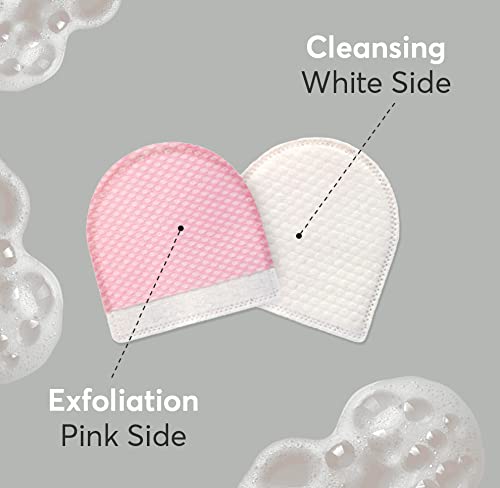 Found Active Exfoliating And Cleansing Duel-Sided Bubble Face Pads With Papaya, Exfoliate And Cleanse Your Skin On-The-Go, Convenient For The Gym, Travel And Everyday Use (20 Count)