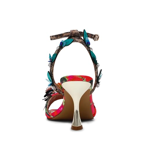 Betsey Johnson Womens Karra Flowers Open Toe Ankle Strap3