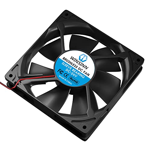 Winsinn 120Mm Fan 24V Brushless 12025 120X25Mm For Cooling Pc Computer Case Cpu Coolers Radiators - 2Pin #TOP4