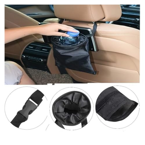 Basurero para coche universal y plegable que se cuelga en el asiento 6