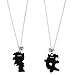 Bioworld Sonic The Hedgehog Jewelry Necklace Set Sonic and Tails Best Friend Necklaces Set For Women Men