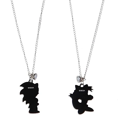 Bioworld Sonic The Hedgehog Jewelry Necklace Set Sonic and Tails Best Friend Necklaces Set For Women Men4
