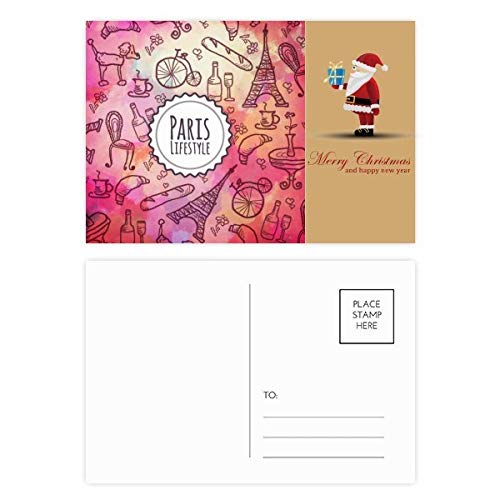 Cartes postales Père Noël lot de 20 correspondance hivernale et vœux