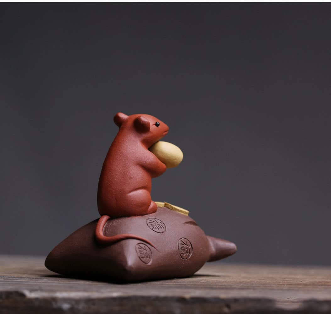 帽子 yiyounggyeoung Tea time with Rat Amazon.com | XIALON 6.5cm Purple Clay Rat Tea Pet Mouse Tea Play