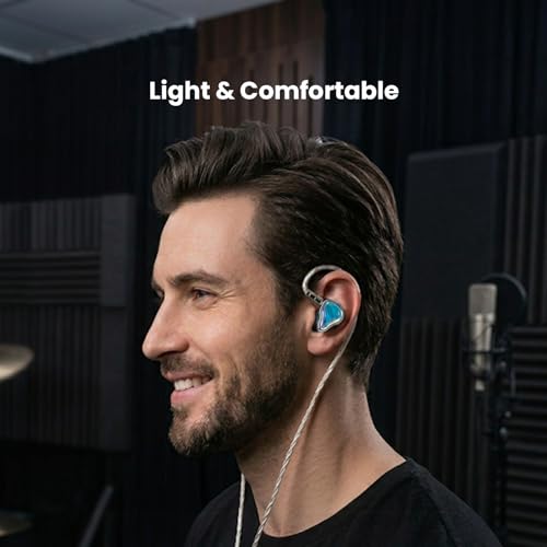 Image of EPZ P40 in Ear Monitor Hi-Fi Earbuds 2DD+1Planar+1PZT Ceramic Hybrid Drivers IEM Replaceable 3.5 /4.4mm Plug Copper Silver-Plated Cable for Musician Audiophile