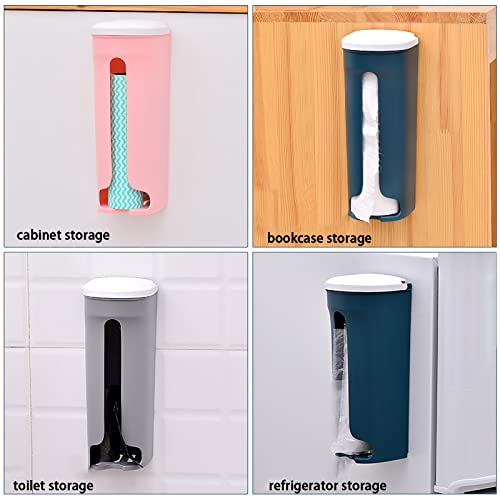 Gmjay Müllsackständer 4 Stücke Kunststoff Mauer Hängend Lagerung Tasche Ständer für Müllsäcke mit Deckel Praktisch Mülleimer Müllsackhalter Müllständer für Wohnzimmer Küche - Image 7