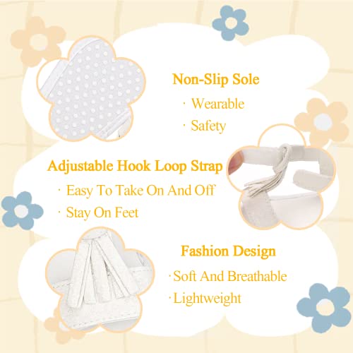 Babelvit Infant Baby Girl Boy Sandals Comfort Premium Summer Outdoor Casual Beach Shoes With Sequin Tassel Anti Slip Rubber Sole Newborn Toddler Prewalker First Walking Shoes #TOP5