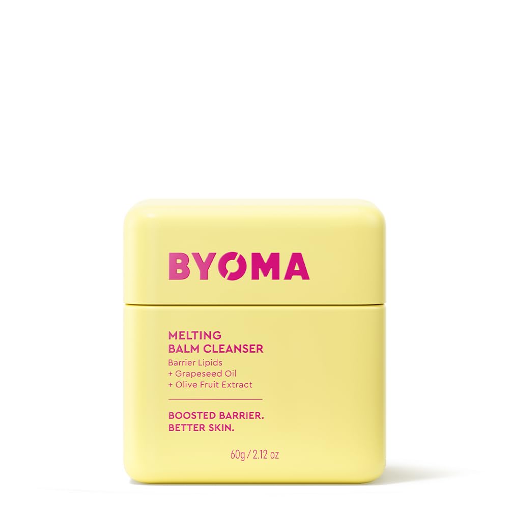 BYOMAMelting Balm Facial Cleanser (60g) Buttery Soft Cleansing Balm, with Barrier Lipids - For a Nourished, Hydrated Skin Without Oily Residue, Vegan