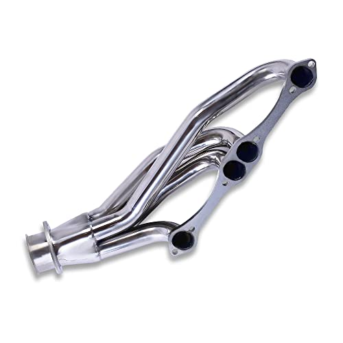 Demotor Performance Polished Stainless Steel Clipster Exhaust Headers Mid Length For Sbc 283 305 350 #TOP5