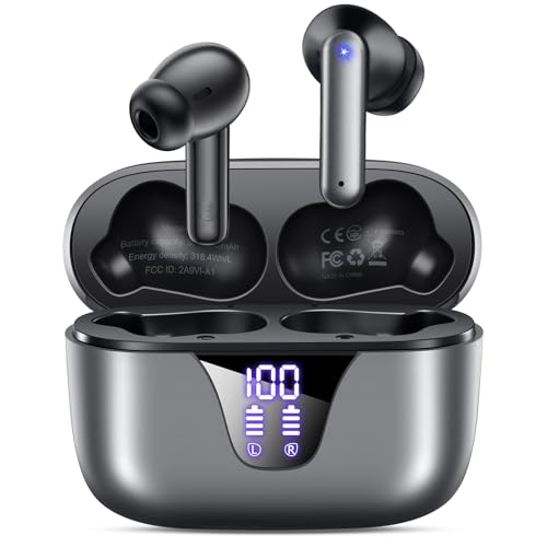 Nequga Wireless Earbuds Bluetooth Headphones, 50H Playtime Ear Buds with