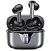 Nequga Wireless Earbuds Bluetooth Headphones, 50H Playtime Ear Buds with Mic, LED Digital Display Charging Case, IPX7 Waterproof, Deep Bass Stereo, in-Ear Earphone for iPhone Andriod Phone