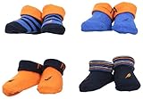 Nautica Baby Boys' 4 Pack Assorted Booties