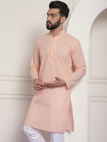 Image of SOJANYA Men's Silk Blend Regular Fit Casual (Since 1958 Woven Design Kurta with Churidar & Embroidered Nehru Jacket