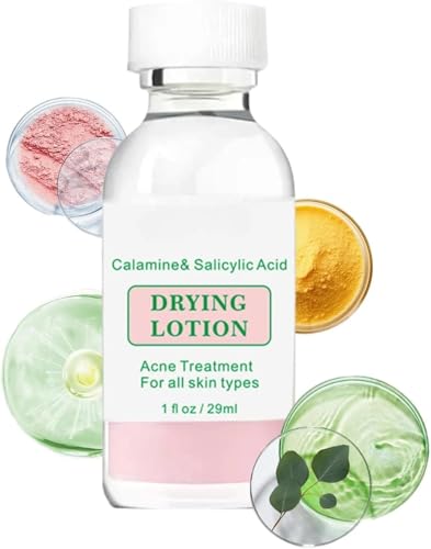 Salicylic Acid Acne Drying Lotion Overnight Targeted Treatment Face Serum Targets Blemishes & Pimples Helps Reduce Redness & Clear Acne Oil-Control Drying Essence For Acne-Prone Skin