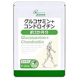 リプサ グルコサミン＋コンドロイチン 約3か月分 C-221 (180カプセル) サプリメント 運動 走る 歩く ヒアルロン酸 デビルズクロー 年齢 高齢者 階段 上り下り 段差 健康 美容 元気 国内製造