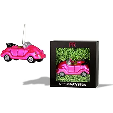 Party Rock | Pink Car Glass Ornament | Automotive& Career Collection Cover