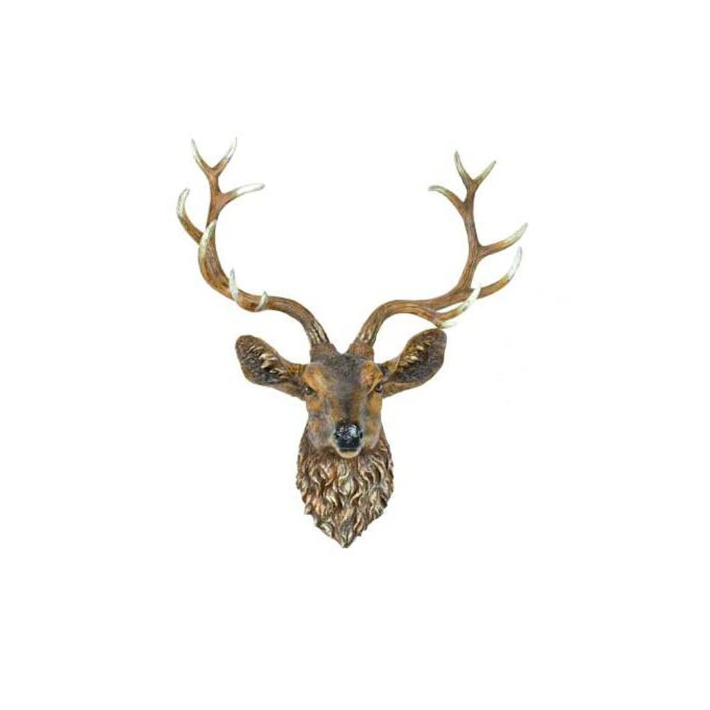 RJJ tête de cerf décoration murale salon pendentif art animal suspendu
